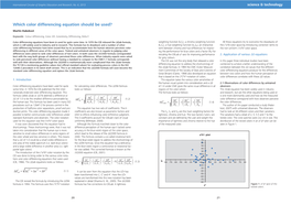 Which Color Differencing Equation Should Be Used?