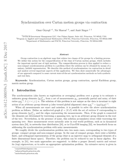 Synchronization Over Cartan Motion Groups Via Contraction