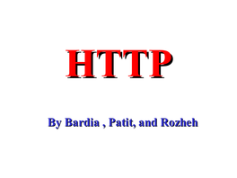 Hypertext Transfer Protocol Is Used Between the Browser and a Web Server