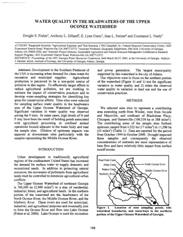 Water Quality in the Headwaters of the Upper Oconee Watershed