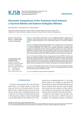 KJSB Korean Journal of Sport Biomechanics 2016; 26(1)