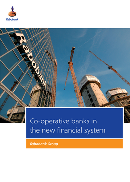 Co-Operative Banks in the New Financial System