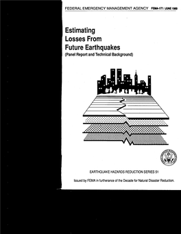 FEMA 177-Estimating Losses from Future Earthquakes (Panel Report