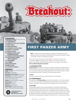 First Panzer Army