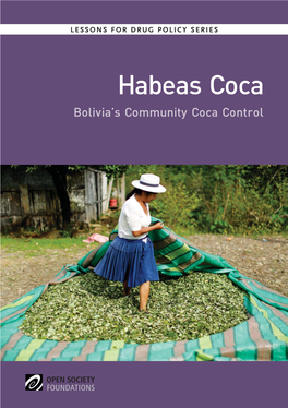 Habeas Coca: Bolivia's Community Coca Control