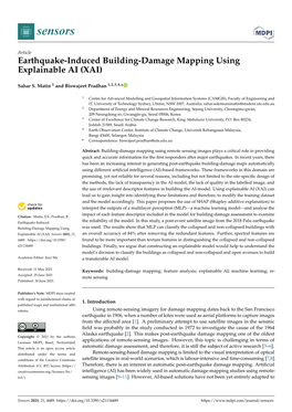 Earthquake-Induced Building-Damage Mapping Using Explainable AI (XAI)