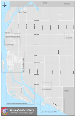 Town of Amherstburg Overall Municipal Map Lake Erie Country Club Kingsbridge Dr