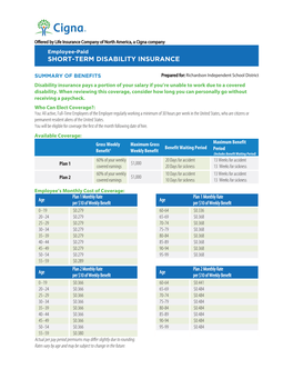 Short-Term Disability Insurance