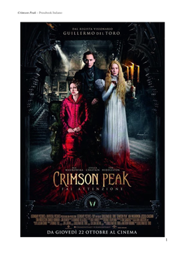 Crimson Peak – Pressbook Italiano