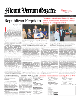 Republican Requiem Holds on in Springfield District