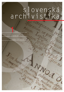 S Slovenská Archivistika