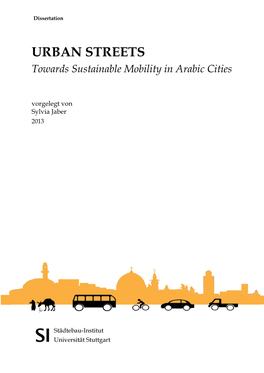 URBAN STREETS Towards Sustainable Mobility in Arabic Cities