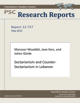 Sectarianism and Counter-Sectarianism in Lebanon