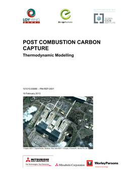 POST COMBUSTION CARBON CAPTURE Thermodynamic Modelling