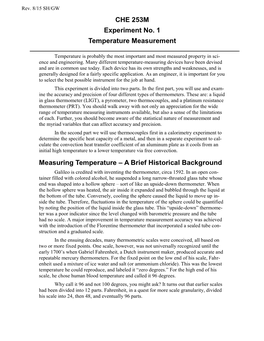 Liquid in Glass Thermometers