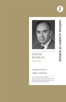 David Bodian 1910-1992