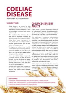 Coeliac Disease Keyword:“Coeliacdisease”