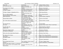 Music Express Song Index Vol 1-14 ALPHA SORT