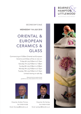 Ceramics and Glass