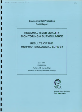 Regional River Quality Monitoring & Surveillance