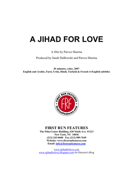 A Jihad for Love PK