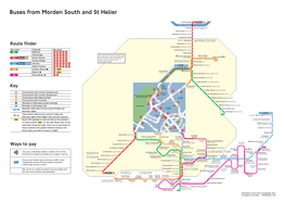 Buses from Morden South and St Helier