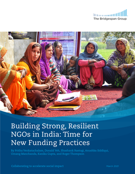 Building Strong, Resilient Ngos in India