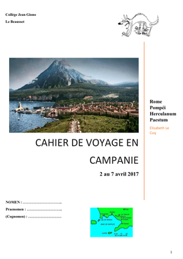 Cahier De Voyage En Campanie