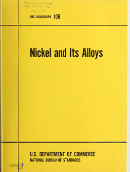 Nickel and Its Alloys