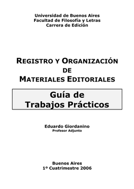 Guía De Trabajos Prácticos