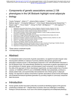 Components of Genetic Associations Across 2,138 Phenotypes