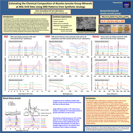 Estimating the Chemical Composition of Alunite-Jarosite Group Minerals