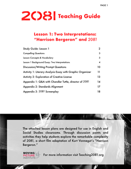 Two Interpretations: “Harrison Bergeron” and 2081