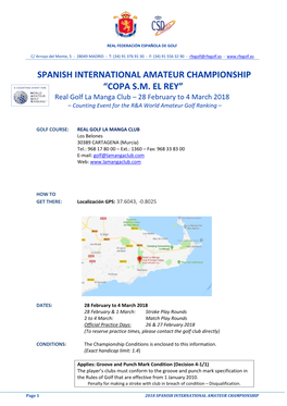 2018 Spanish Amateur Championship