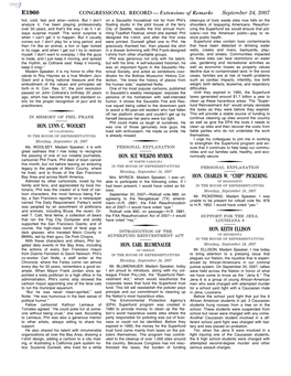 CONGRESSIONAL RECORD— Extensions Of