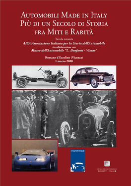 Automobili Made in Italy Più Di Un Secolo Di Storia Fra Miti E Rarità