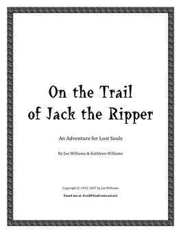 On the Trail of Jack the Ripper