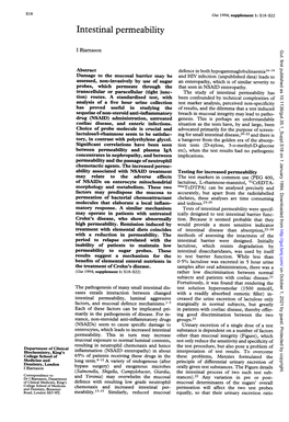 Intestinal Permeability