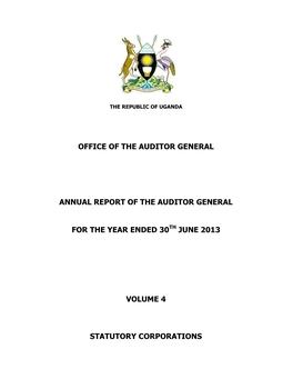 Auditor General's Report