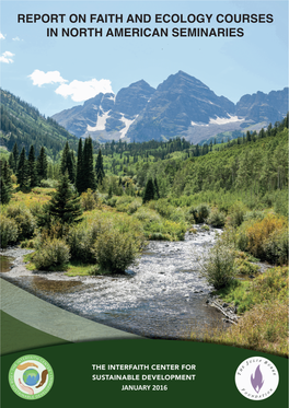 Report on Faith and Ecology Courses in North American Seminaries