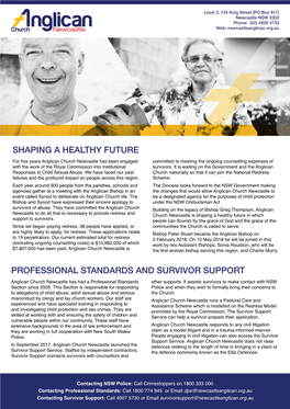 Shaping a Healthy Future Professional Standards