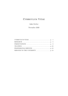 Curriculum Vitae