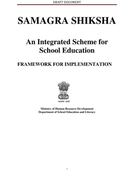 An Integrated Scheme for School Education