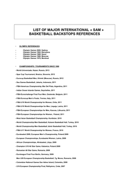 Reference List