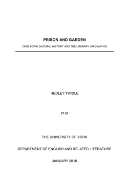 Prison and Garden