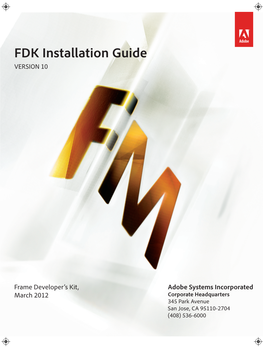 FDK 10 Installation Guide