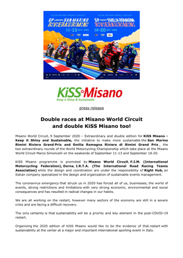 Double Races at Misano World Circuit and Double Kiss Misano Too!