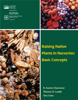 Raising Native Plants in Nurseries: Basic Concepts