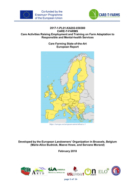 Care Farming State-Of-The-Art National Report