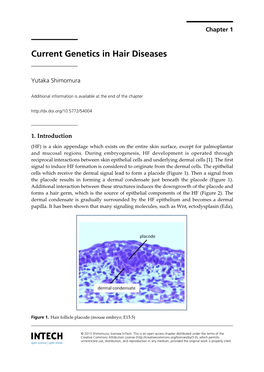 Current Genetics in Hair Diseases